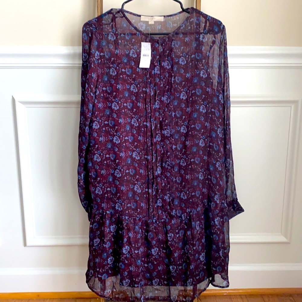 NWT Loft dress fully lined size small